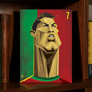 Cristiano Ronaldo fan collectible wall art by Graphicurry