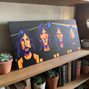 Dark Side of the Moon inspired Pink Floyd tribute artwork for decor