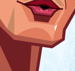 Dwayne Johnson The Rock tribute wall art by Graphicurry