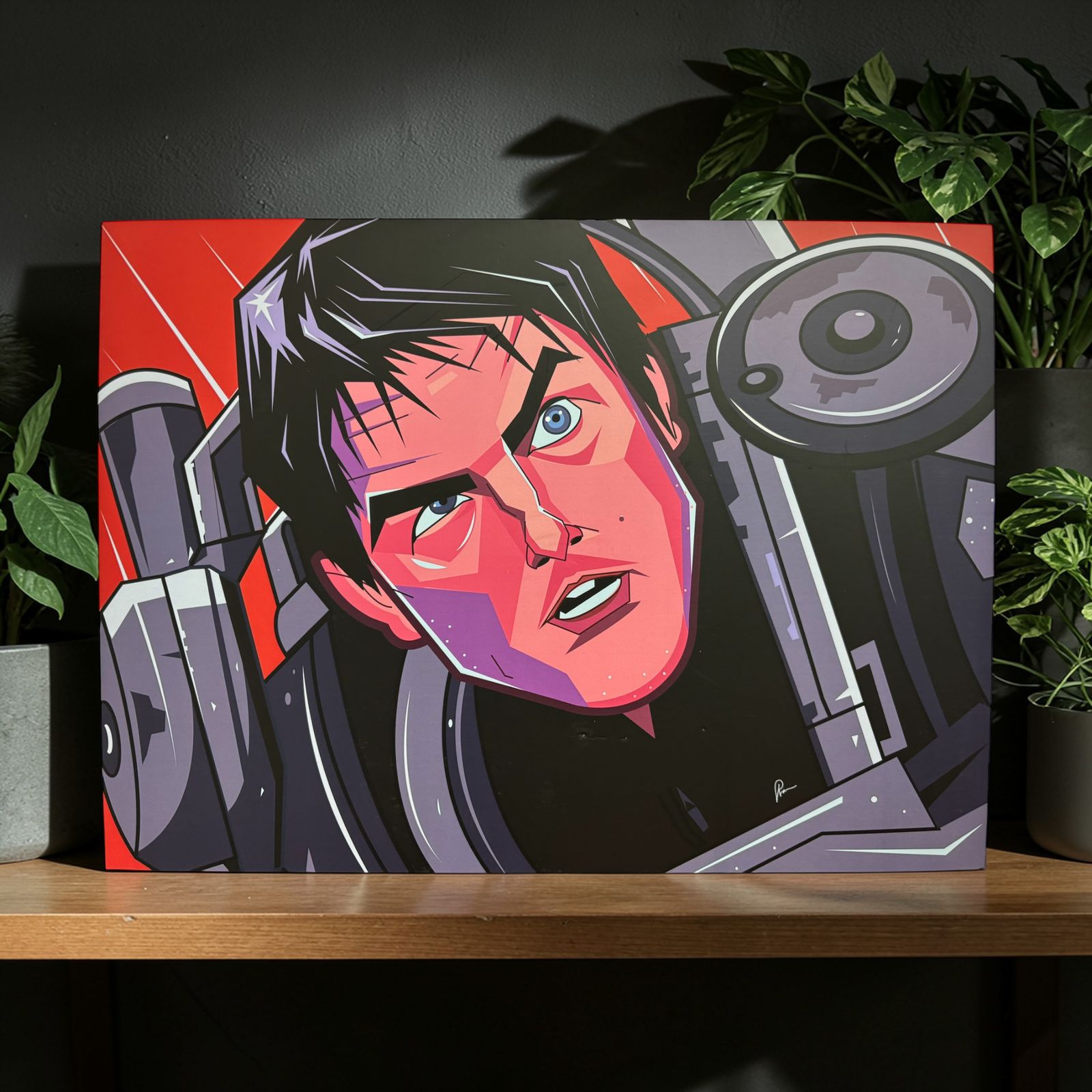 Tom Cruise inspired action movie wall decor artwork print