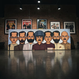 Malayalam cinema themed wall art by Prasad Bhat
