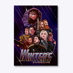 Game of Thrones Winter’s Endgame wall art by Graphicurry