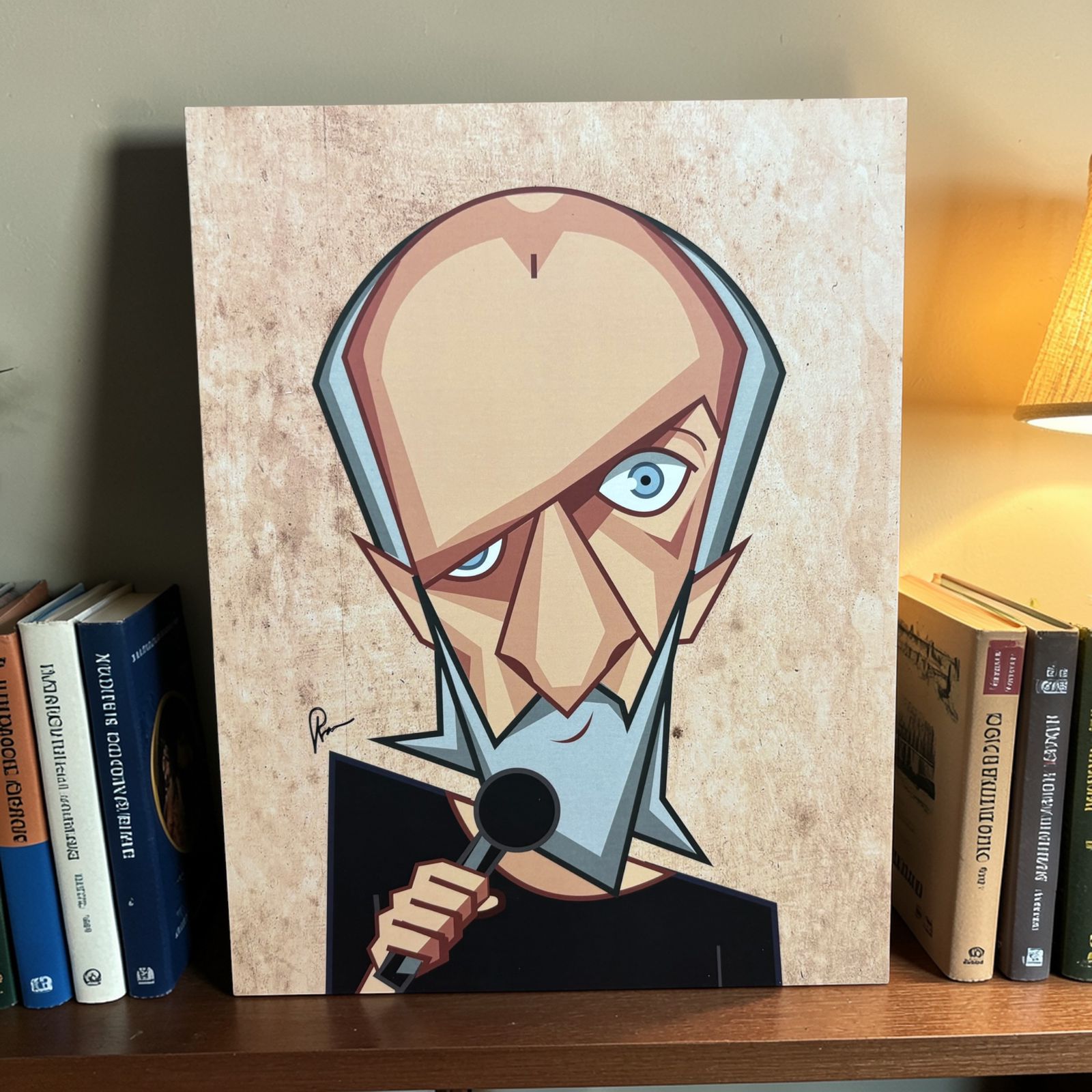 George Carlin wall art featuring comedian portrait