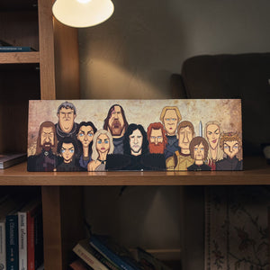 GOT tribute poster featuring iconic characters