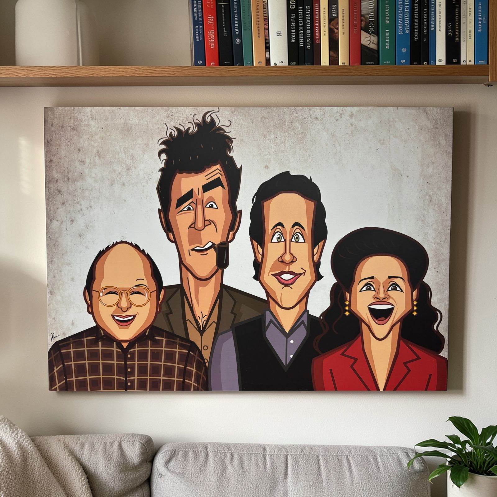 The Greatest Sitcom Ever Seinfeld caricature wall décor