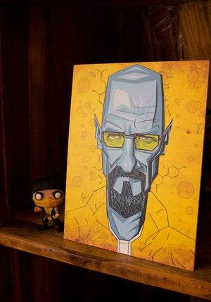 Heisenberg inspired Breaking Bad tribute wall art premium laminate print