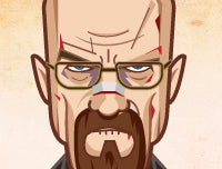 Breaking Bad fan wall art featuring Walter White