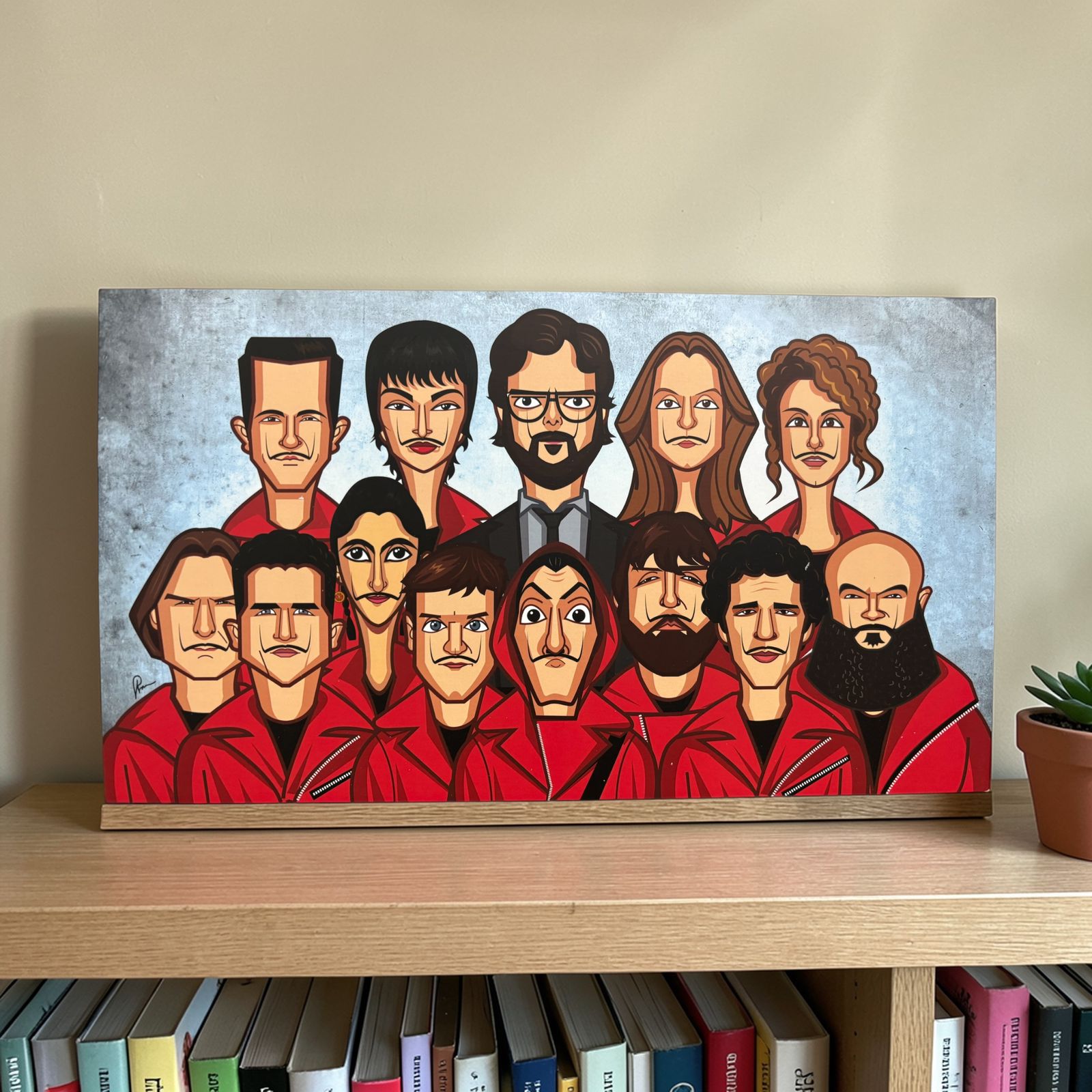 Limited edition heist fan art wall décor