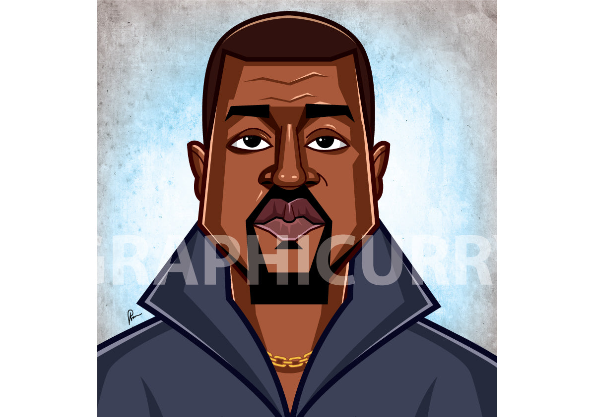 Kanye West music wall art for home, office, or studio décor