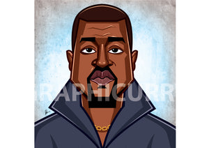 Kanye West music wall art for home, office, or studio décor