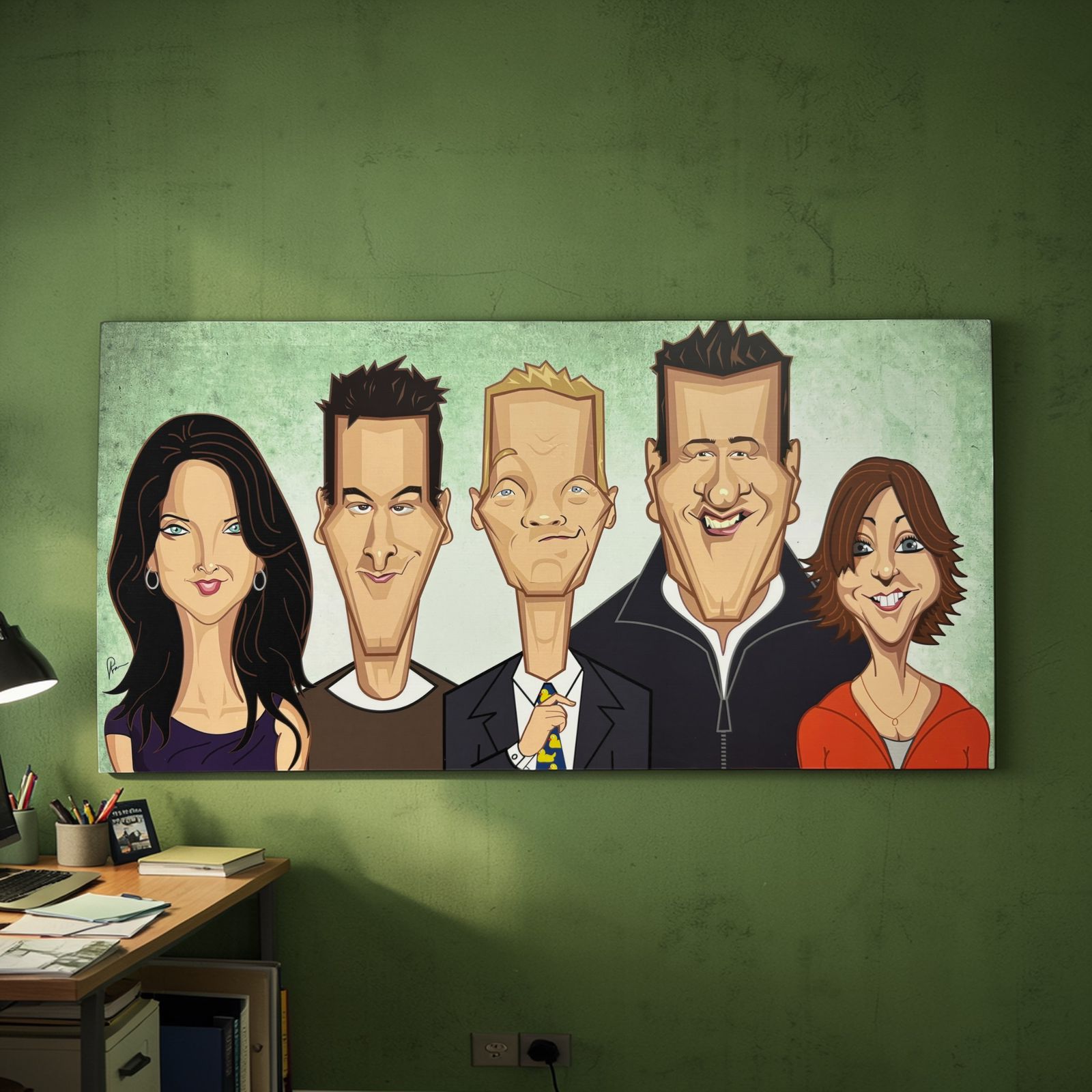 Sitcom fan wall art inspired by How I Met Your Mother