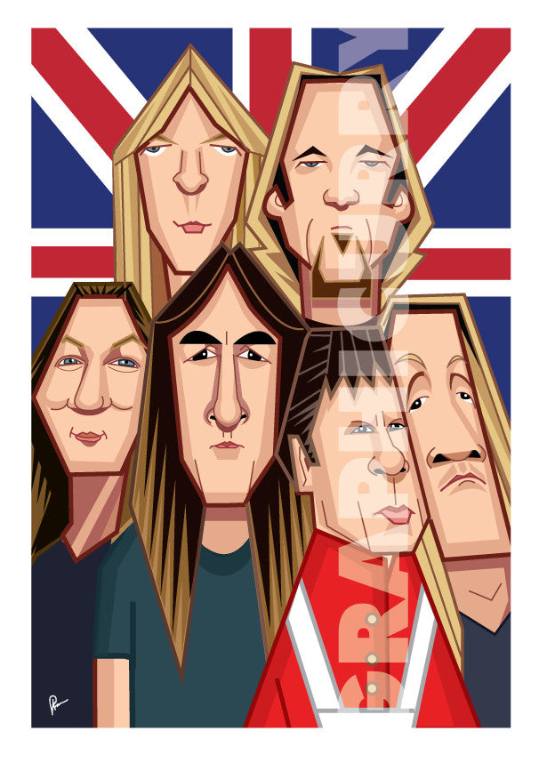 Iron Maiden tribute art print by Prasad Bhat