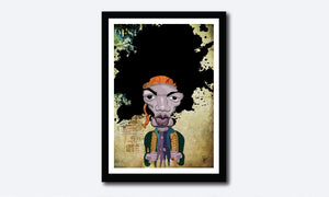 Jimi Hendrix caricature poster by Prasad Bhat