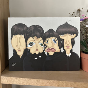 Beatles rock band wall art inspired by the legendary English rock band