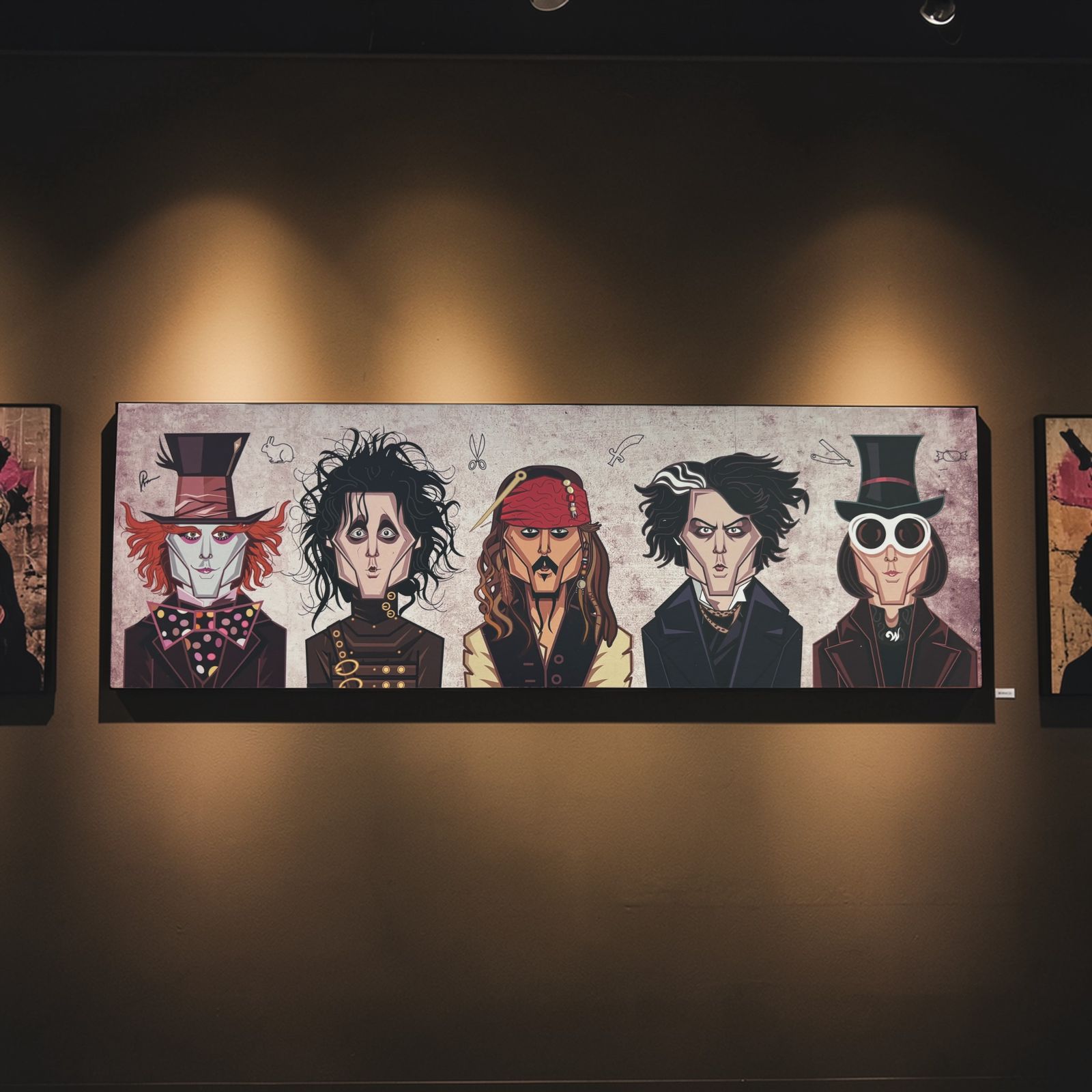 Johnny Depp Pirates of the Caribbean character artwork