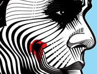 Vintage-style Joker wall art for Batman and comic book fans