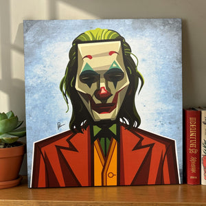 Joker caricature wall decor celebrating the Clown Prince of Crime by Prasad Bhat