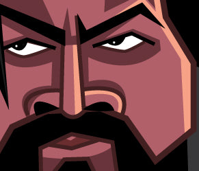 Yash KGF character artwork by Graphicurry