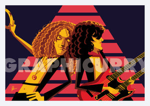 Led Zeppelin live performance tribute poster