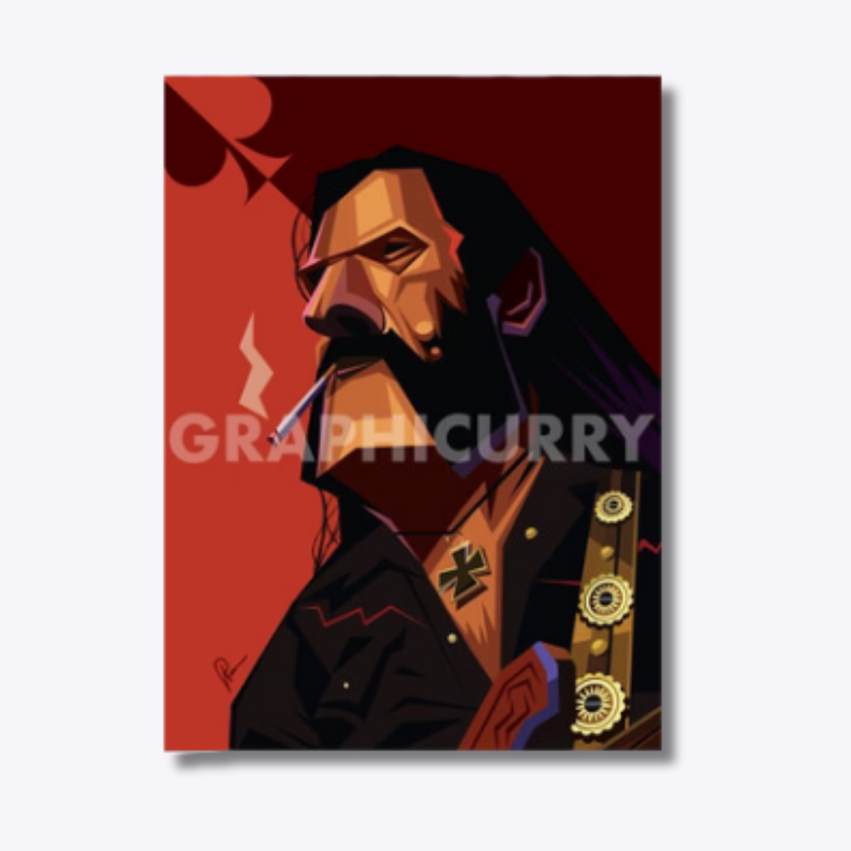 Lemmy wall art featuring legendary rock musician Lemmy Kilmister