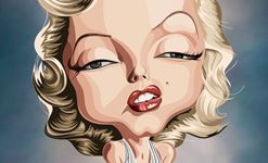 Pop culture artwork of Marilyn Monroe designed for movie and vintage art enthusiasts.