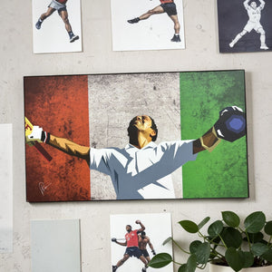 Sachin Tendulkar tribute wall art by Graphicurry