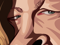 James Hetfield inspired Metallica artwork with the band's iconic lineup