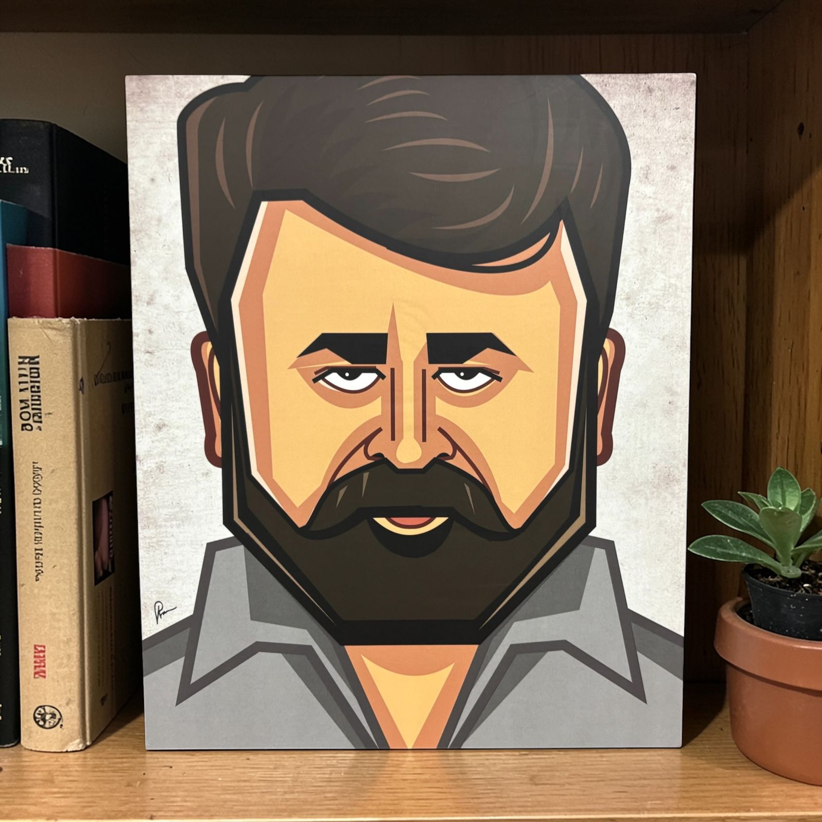Signed limited edition Mohanlal artwork collectible by Graphicurry