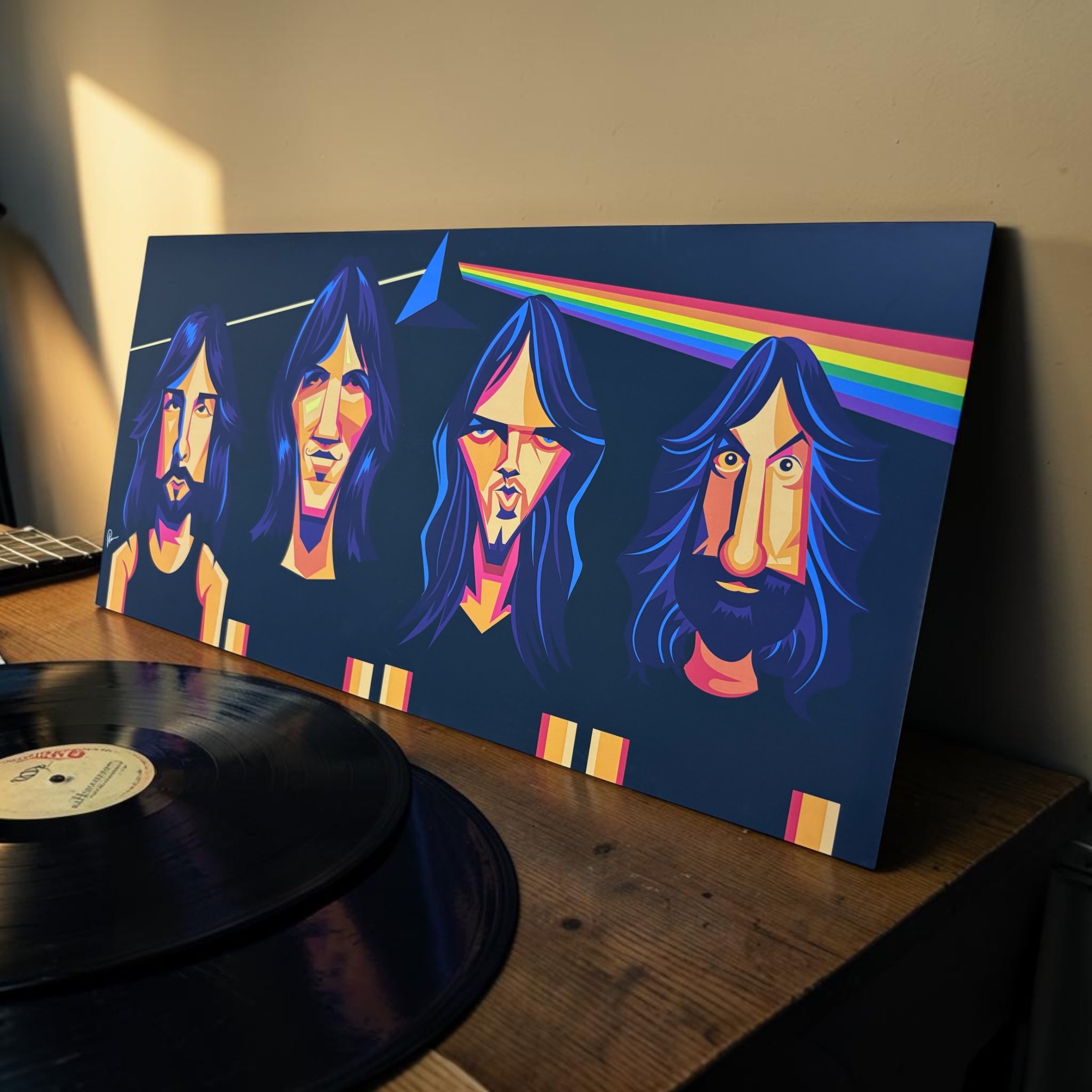 Pink Floyd music legends wall art for classic rock fans and collectors