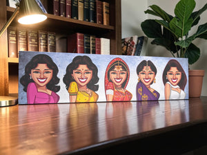 Queen of Bollywood tribute wall art inspired by legendary Bollywood cinema