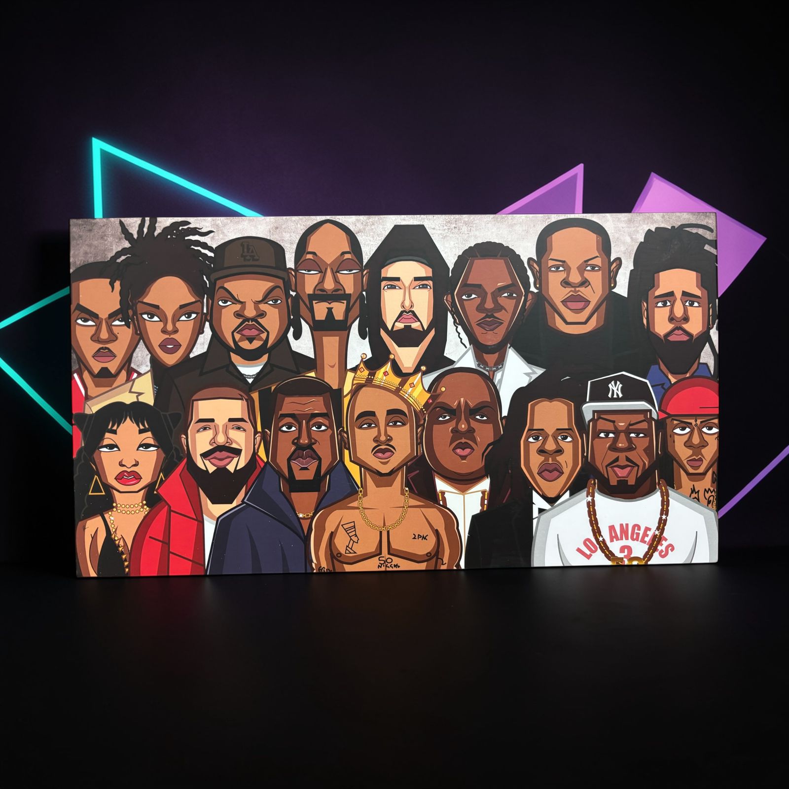 Hip hop culture wall art by Graphicurry