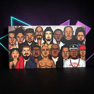 Hip hop culture wall art by Graphicurry