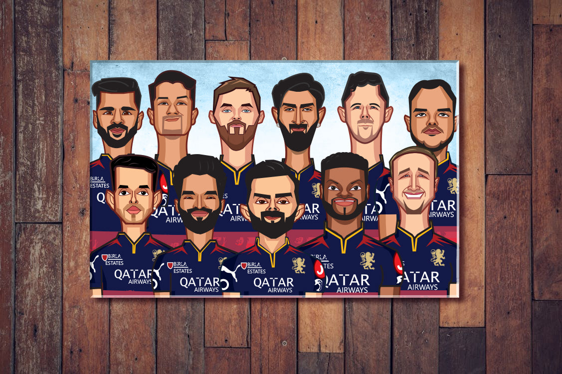 Royal Challengers 2025 Squad - Only first 50 signed pieces