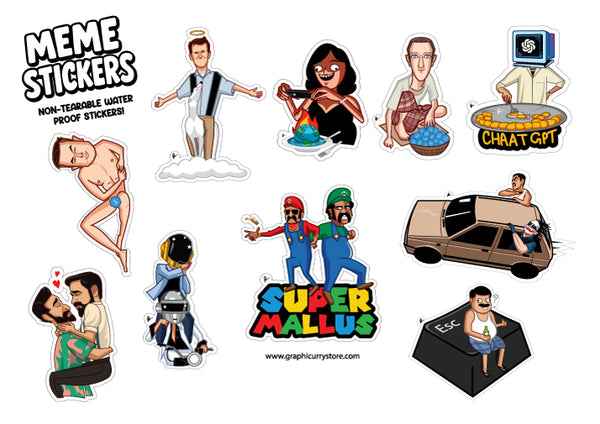Non Tearable Meme Stickers – Graphicurry Store
