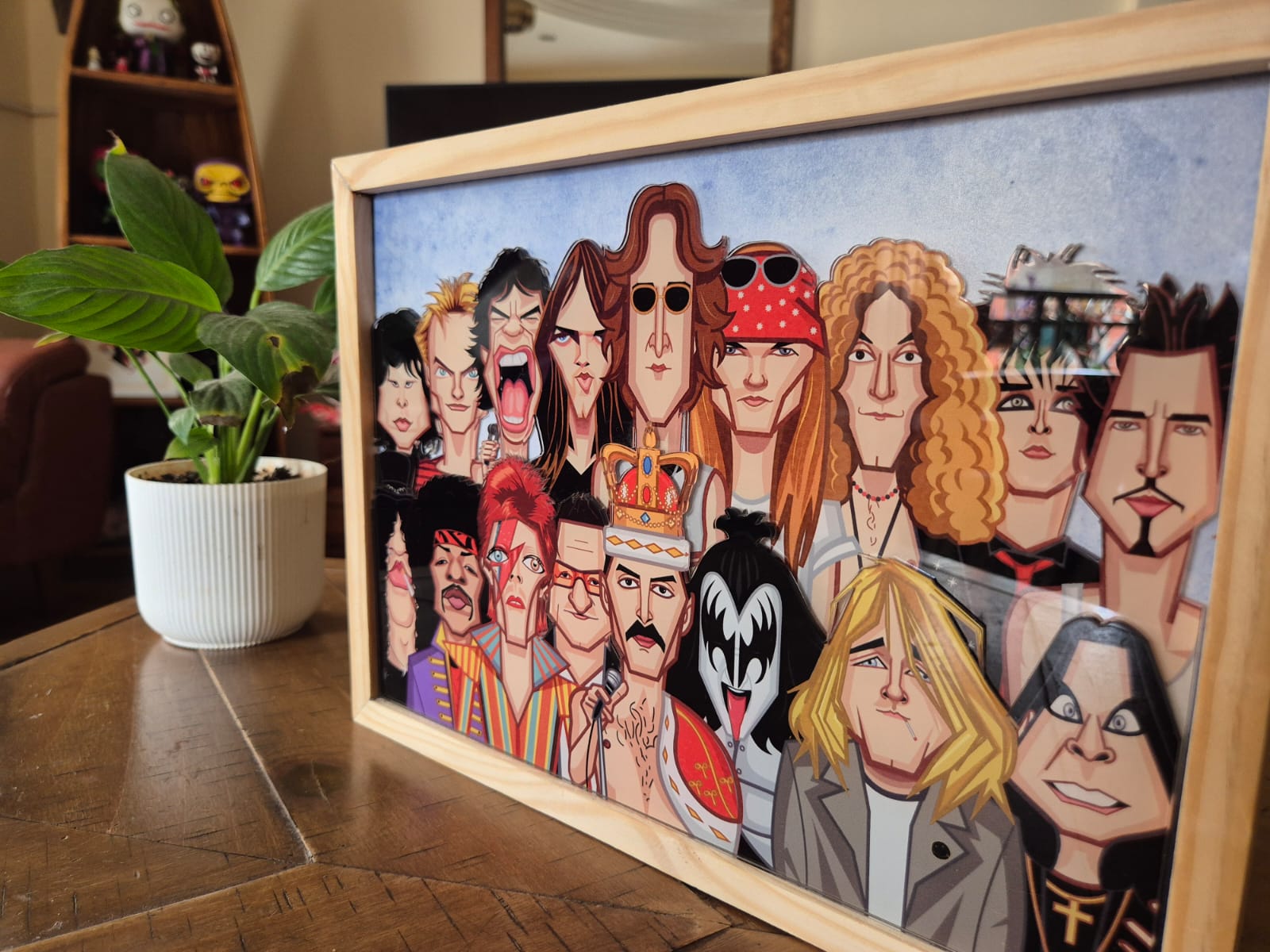 Premium music wall art inspired by classic rock artists