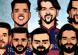RCB IPL 2026 champions signed wall art by Graphicurry