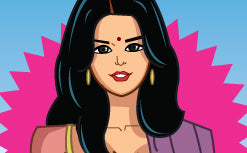 Savita Bhabhi caricature poster from Graphicurry