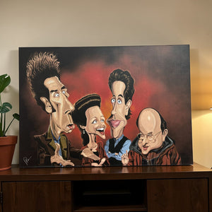 Classic TV sitcom wall decor inspired by Seinfeld