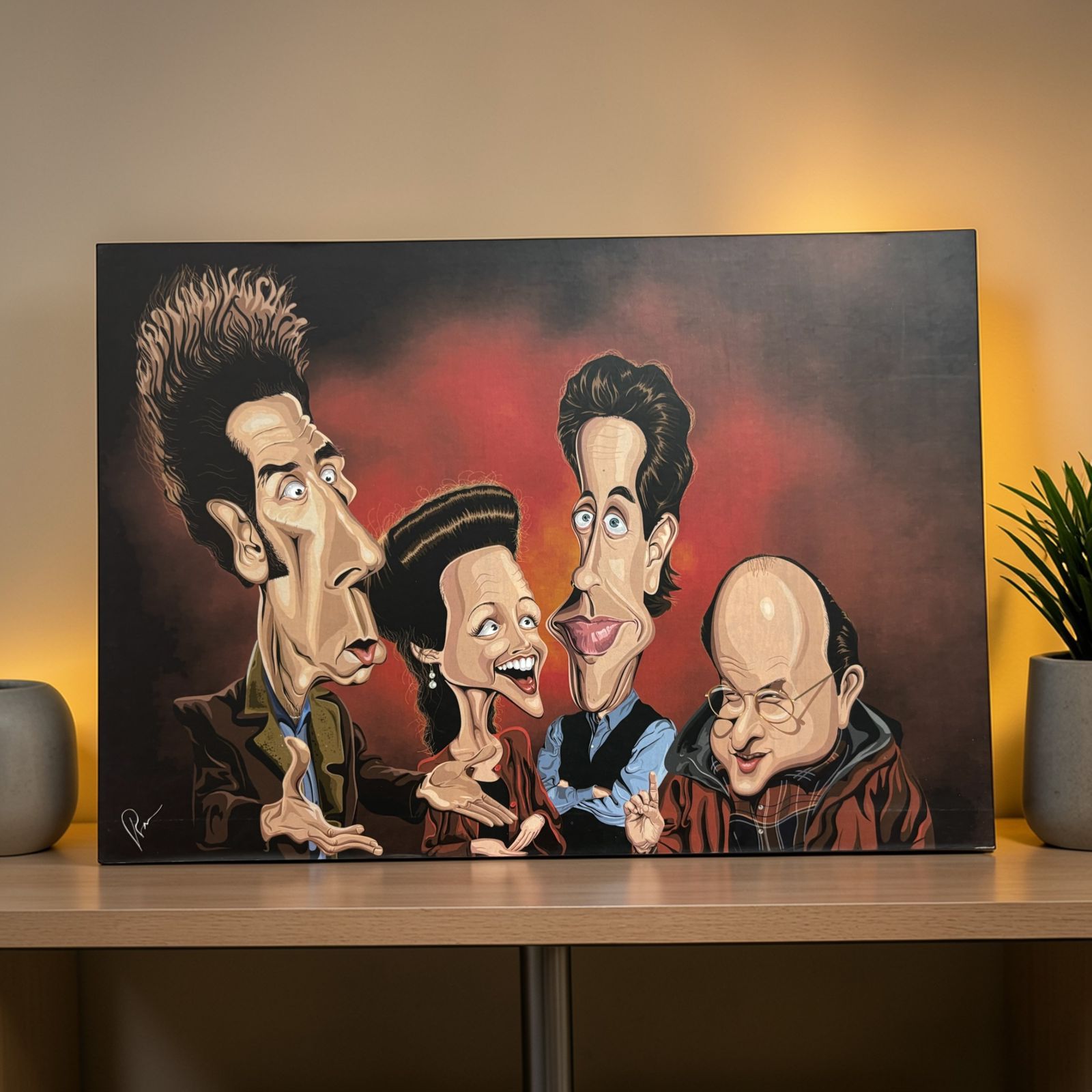 Seinfeld sitcom laminate artwork by Graphicurry