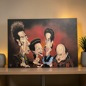 Seinfeld sitcom laminate artwork by Graphicurry