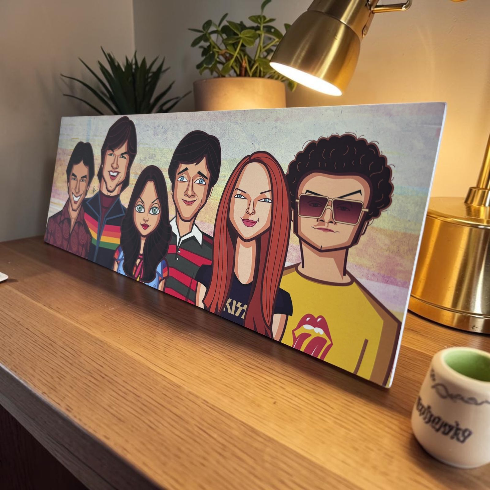 Retro sitcom wall art from Graphicurry