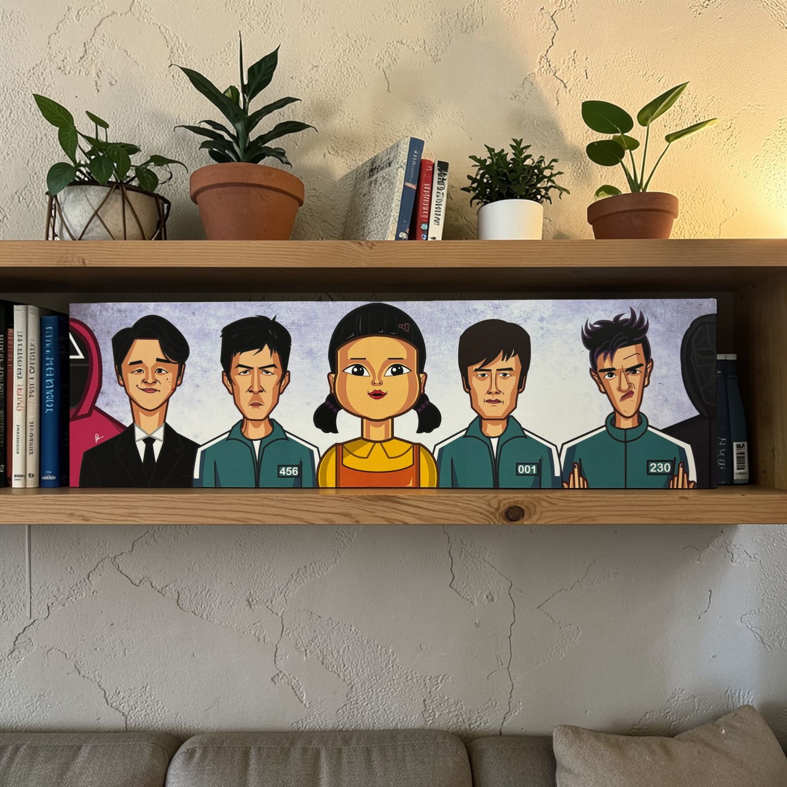 Korean drama Squid Game character tribute art print