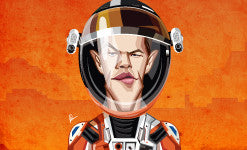 The Martian movie wall decor by Graphicurry