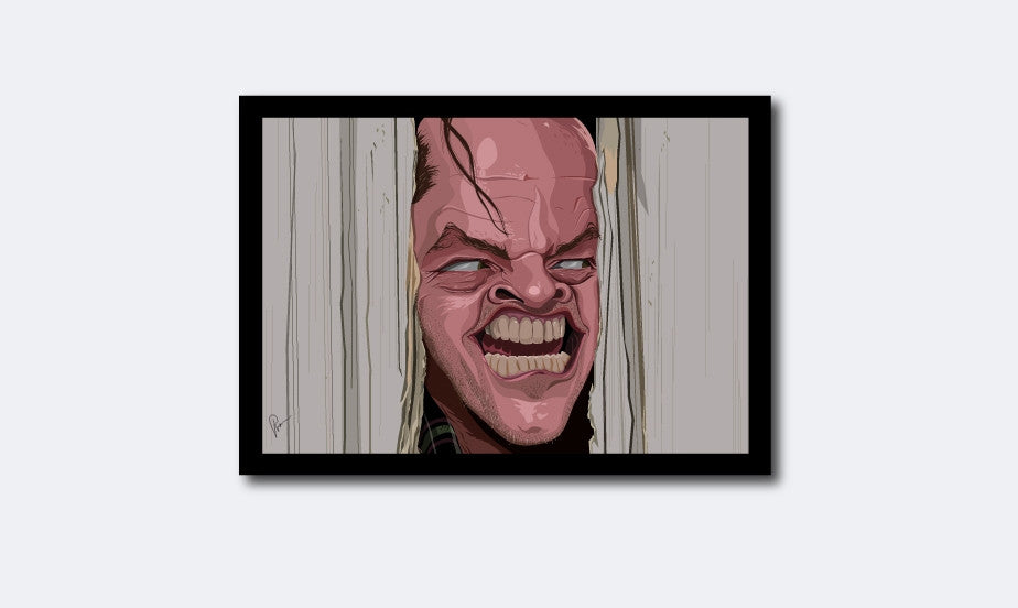 The Shining poster featuring Jack Nicholson as Jack Torrance