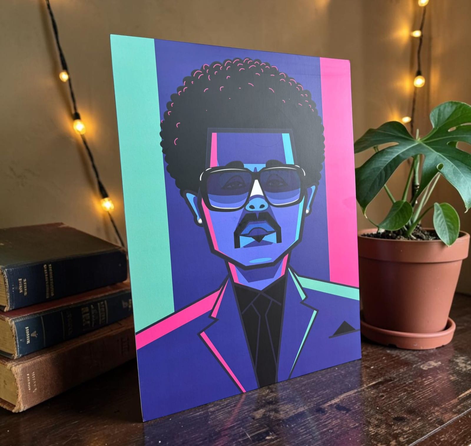 Graphicurry The Weeknd caricature artwork premium print for collectors
