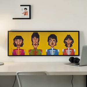 Beatlemania inspired artwork for music lovers