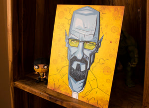 Walter White Breaking Bad fan art poster for wall decor