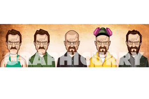 Breaking Bad Walter White tribute artwork on laminate