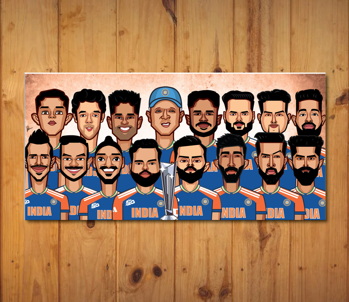 T20 Triumph: Gold Edition Team Portrait - 25 signed pieces