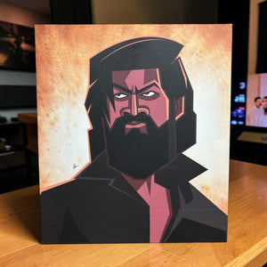 Yash as Rocky Bhai KGF illustrated artwork